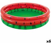 Piscina hinchable para niños intex sandía aros 581 l 168 x 38 x 168 cm (6 unidades)