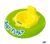 Flotador de bebé Intex Amarillo Verde Ø 76 cm (12 Unidades)