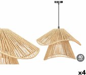 Lámpara de Techo 24B513 Negro Natural Metal Papel 40 W 41 x 30 x 41 cm (4 Unidades) - Marca: Gift Decor - EAN: 4899888768708