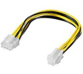 Wentronic CAK S-10 8 Pin > P4 Plug - Cable (Macho/Hembra, Amarillo)