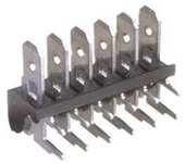 Regleta de conexión para circuito impreso con terminales enchufables acodados 9 contactos Electro Dh 10.805/5/9/6 8430552012862