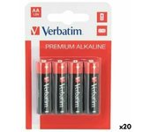 Pilas alcalinas verbatim lr06 1,5 v (20 unidades)