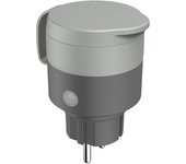 Hama | Enchufe Inteligente Exterior, 2.300W/10A, Ahorro Energía, Compatible con Alexa y Google Home negro/gris