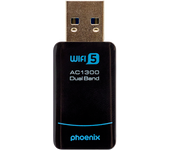 Phoenix nano adaptador usb receptor red inalámbrico 1300mbps dual band