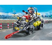 PLAYMOBIL City Action 71147 Fuerzas Especiales Quad Multiterreno, lancha rápida Convertible, Juguetes para niños a Partir de 5 años