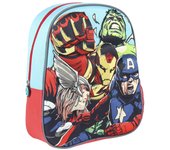 Cerdá - Mochila Infantil 3D Avengers con Detalles Metalizados, Vengadores 3D - Licencia Oficial de Marvel Studios®