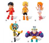 Figura banpresto one piece world collectable egg head 1 de 7cm unidad aleatoria