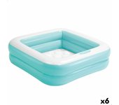 Piscina hinchable para niños intex cuadrada 57 l 86 x 25 x 86 cm (6 unidades)