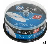 Cd-r hp 700 mb 52x (8 unidades)