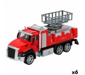 Camión de bomberos speed & go 21 x 9,5 x 5,5 cm (6 unidades)