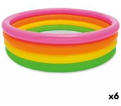 Piscina hinchable para niños intex sunset aros 780 l 168 x 46 x 168 cm (6 unidades)