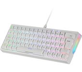 Mars Gaming MKMINIPRO, Teclado Mecánico Ultra-Compacto 60%, Switches Mecánicos Hot-Swappable, Iluminación RGB Chroma, Teclado Gaming Antighosting, Multiplataforma, Switch Silencioso, Español, Blanco