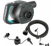 Intex Quick Fill Bomba de Aire Eléctrica, Adultos Unisex, Negro, Estándar