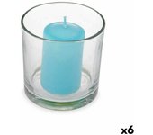 Vela perfumada 10 x 10 x 10 cm (6 unidades) vaso océano
