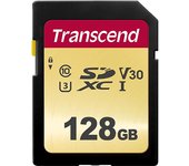 Transcend SDC500S - Tarjeta de memoria SDXC (128 GB) color dorado