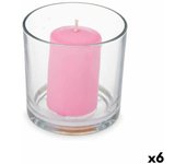 Vela perfumada 10 x 10 x 10 cm (6 unidades) vaso orquídea