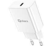 Cargador qcharx chronos 3a 20w puerto tipo c blanco
