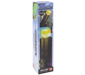 Luz de antorcha Minecraft - Producto oficial, 2 modos de luz, 2 modos de uso, alimentada por batería, regalo para gamers