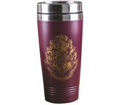 Harry Potter Vaso de Viaje Licencia Escudo Hogwarts, Metal, Multicolor, 1 Unidad (Paquete de 1)