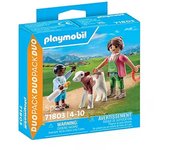 DUO FERMIERE ET ENFANT + VEAU PLAYMOBIL PLL71803