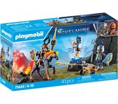 PLAYMOBIL Novelmore 71645 Guardia Acorazado, Incluyendo Dos Caballeros, un Caballo y valiosa Armadura, Juguetes llenos de acción para niños y niñas a Partir de 4 años