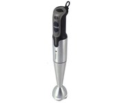 Batidora de mano con 2 velocidades y una potencia de 700W. Cuenta con cuchillas y pie de acero inoxidable.(GRIS) THULOS TH-BM512.