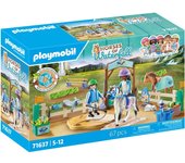 PLAYMOBIL Horses of Waterfall 71637 Escuela Moderna de equitación, Incluyendo una Plataforma de Lunging móvil, un Caballo y Accesorios, Juguetes sostenibles para niños y niñas a Partir de 5 años