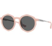A|X ARMANI EXCHANGE Ax4132su - Gafas de sol redondas de ajuste universal para mujer, Rosa opalino brillante/gris oscuro