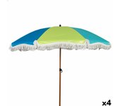 Sombrilla de playa aktive multicolor 180 x 187 x 180 cm (4 unidades)