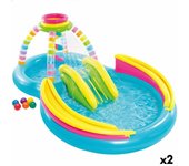 Piscina hinchable para niños intex arcoíris 374 l 295 x 109 x 191 cm (2 unidades)