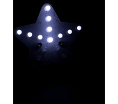 Whadda Kit de Soldadura, Bricolaje, Estrella de luz Blanca, 14 Efectos LED, batería, Ideal para Navidad