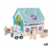 Playset woomax veterinario 9 piezas 4 unidades 19 x 18 x 19 cm
