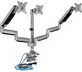 ICY BOX IB-MS505-TI 81,3 cm (32") Abrazadera Negro, Plata - Soporte para televisor (Abrazadera, 21 kg, 81,3 cm (32"), 75 x 75 mm, 100 x 100 mm, Negro, Plata)