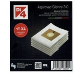 Bolsas aspiradora DIQUATTRO SILENCE | Pack de 4