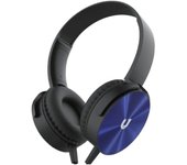 Auriculares Unico Plus con cable jack 3.5mm y micrófono, diadema azul