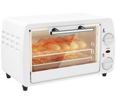 Homcom Horno Eléctrico Sobremesa 10 Litros 750w 36,5x26x22 Cm Blanco