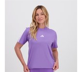 adidas 3S - Morado - Camiseta Manga Corta Mujer talla S
