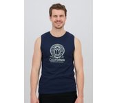 Up Stamps - Azul - Camiseta Sin Mangas Hombre talla L