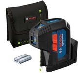 Bosch Professional láser de 3 puntos GPL 3 G (láser verde, alcance: hasta 30 m, estuche)
