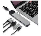 PUERTO REPLICADOR USB-C HYPER DUAL 6 EN 2 PARA MACBOOK AIR / PRO GRAY