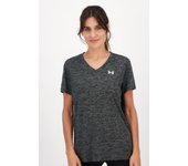 Under Armour Tech - Negro - Camiseta Cuello Pico Mujer talla XS