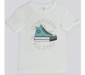 Converse All Star - Blanco - Camiseta Algodón Niña talla 10
