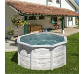 Gre Piscina de acero Finlandia (Ø x Al: 240 x 120 cm, Blanco, 4.750 l)