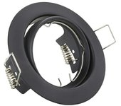 Trio Lighting Foco empotrable Jura (15 W, GU10, Negro, Diámetro: 8,3 cm)