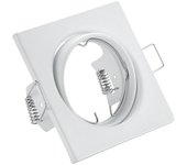 Trio Lighting Foco empotrable cuadrado Jura (15 W, GU10, Blanco)