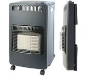 Fulmo Estufa de gas cerámica plegable (4,2 kW, Negro)