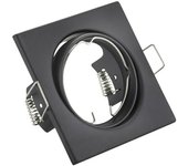 Trio Lighting Foco empotrable cuadrado Jura (15 W, GU10, Negro)