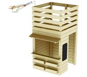 Soulet Caseta infantil Shopping (L x An x Al: 152 x 119 x 228 cm, Madera)
