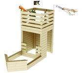 Soulet Caseta infantil Pirata (L x An x Al: 315 x 133 x 228 cm, Madera)