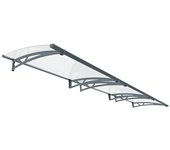 Palram – Canopia Marquesina para puerta Altair (453,5 x 91,5 x 17,5 cm, Transparente)